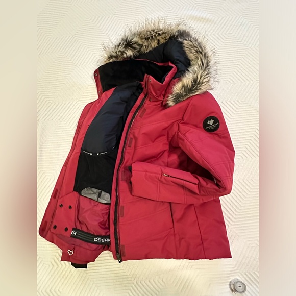 Obermeyer Tuscany II Insulated Jacket, Cranberry, Sz 4 - Picture 4 of 16